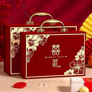 装彩礼钱的盒子彩礼箱20万现金礼盒10万订婚六样礼盒提亲聘金礼盒
