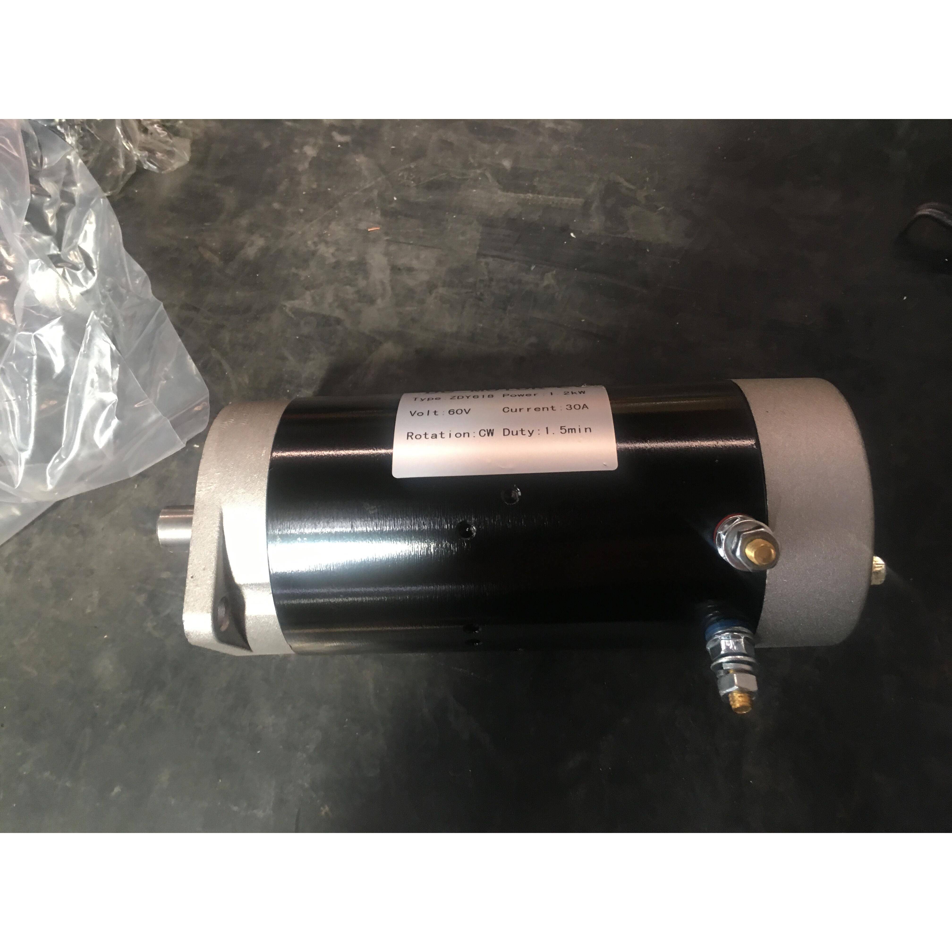 三轮摩托车电动汽车电控液压倾卸动力单元电机12V48V60V72V800W1.