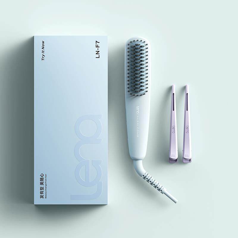 lena直发梳负离子拉直板夹专用便携式迷你小型烫发直发电夹板神器