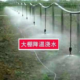 浇花浇菜喷雾加湿喷灌系统养殖降温洒水 大棚倒挂雾化喷头吊喷套装