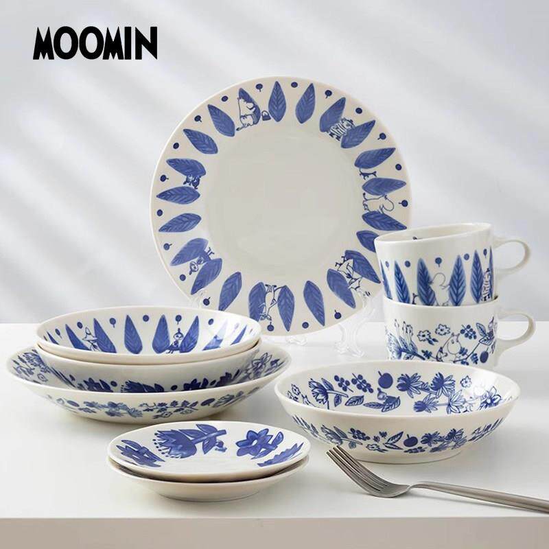 (山加商店)MOOMIN姆明陶瓷釉下彩餐盘甜品盘餐盘盘子盘子深盘