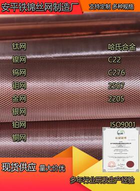 2507双相不锈钢丝网2205过滤网2080耐高温网310S网904L镍合金钛网