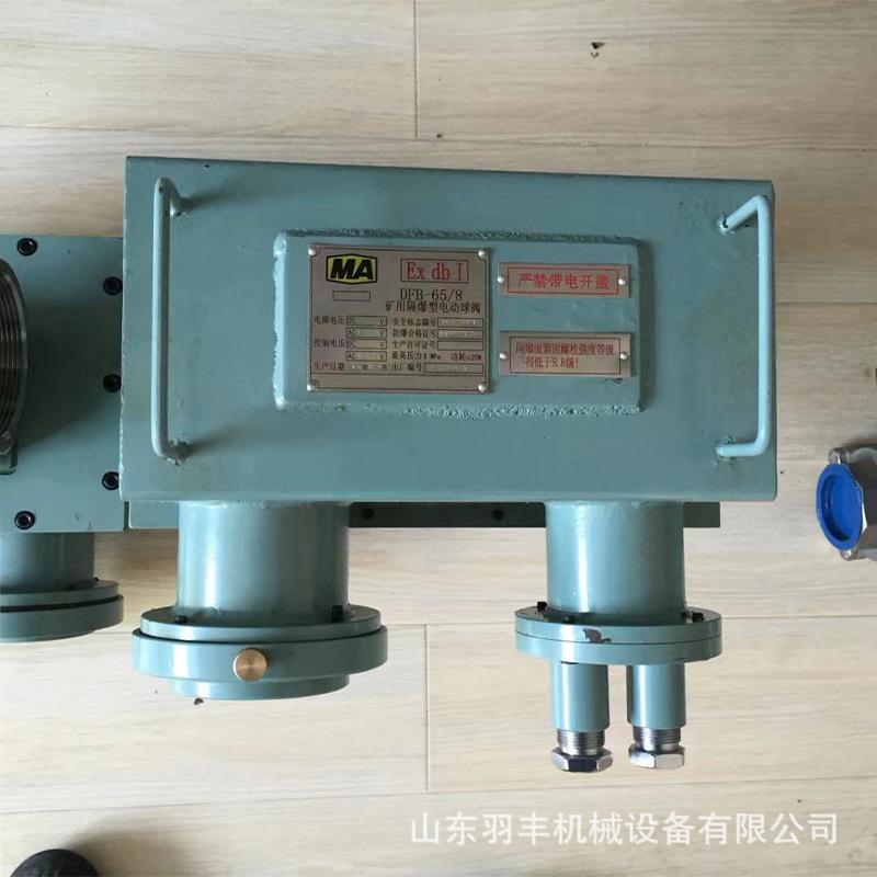 DFB-65/8矿用隔爆型电动球阀 煤矿用洒水降尘装置使用配件厂家