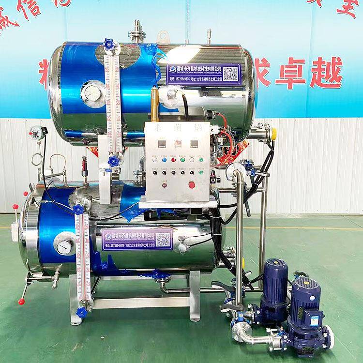 即食小金碗鱼胶杀菌锅 燕窝喷淋杀菌锅 东北沙棘果饮料杀菌罐