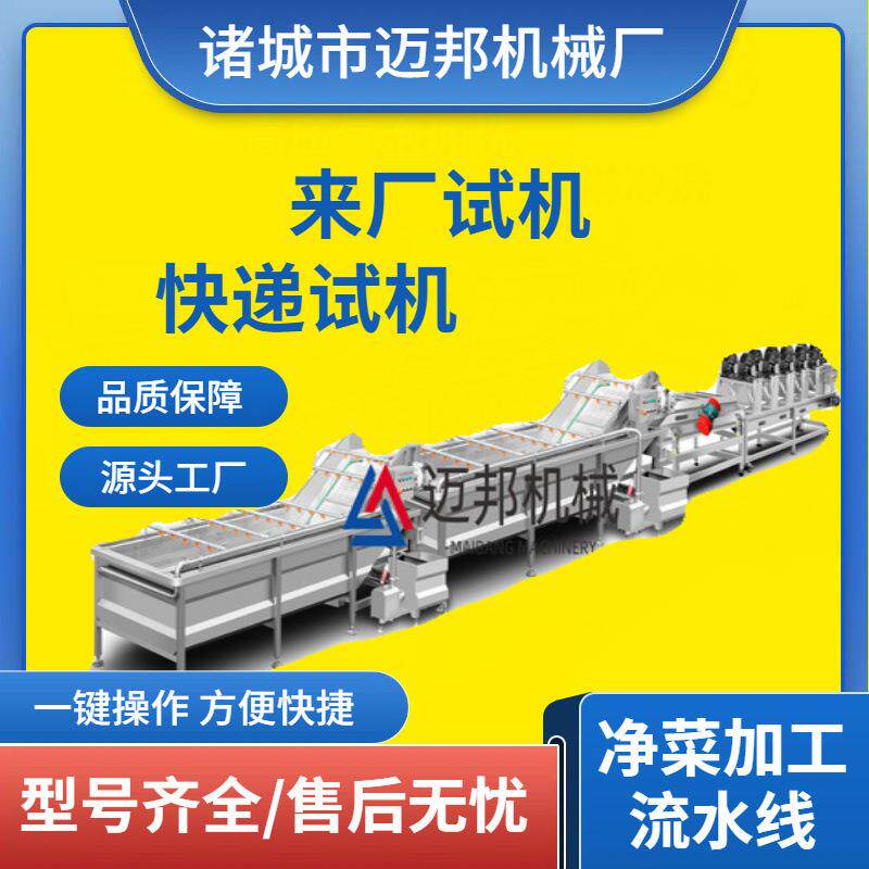 加工生产线半成品生产农产品设备清洗机净菜加工加工果蔬清洗蔬菜