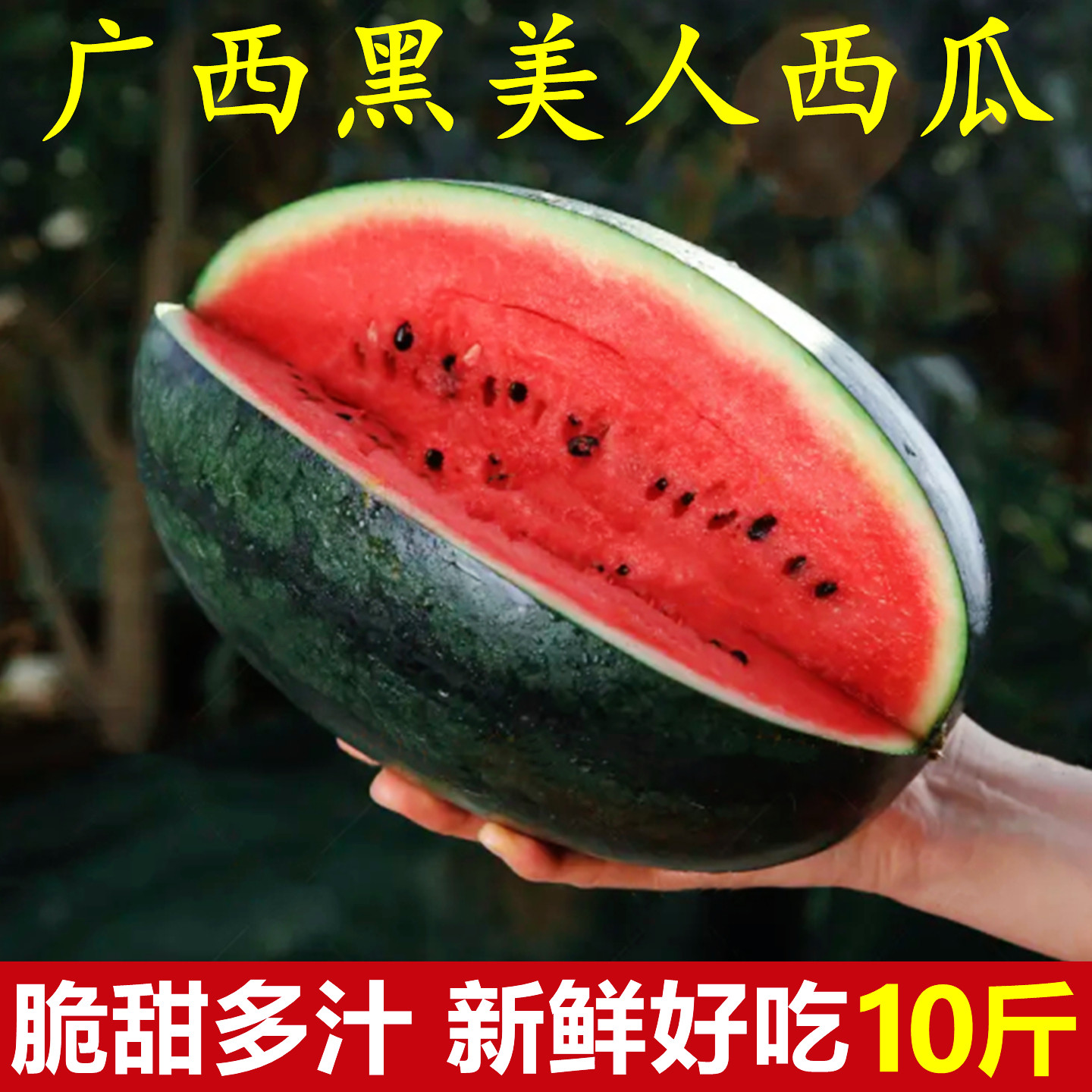 正宗广西黑美人西瓜新鲜水果10斤应当季超甜非无籽麒麟西瓜整箱,水产肉类/新鲜蔬果/熟食,西瓜,淘宝优惠券,粉丝福利购,淘宝优惠卷