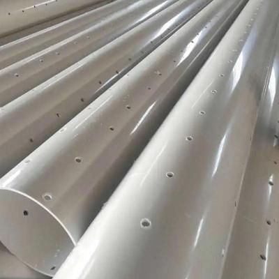 PVC透水管渗水管110绿化带打孔盲管160带孔疏水花管200250315