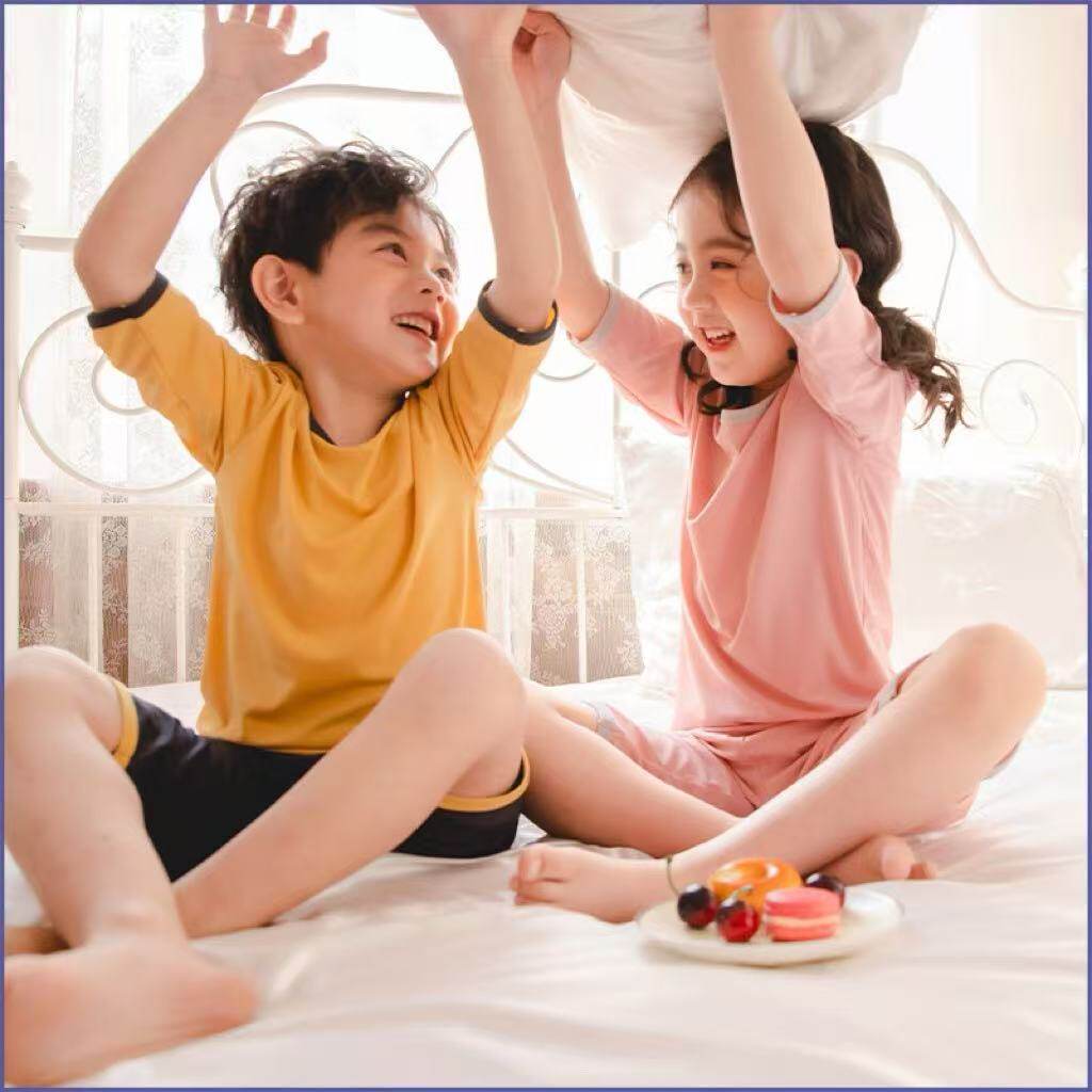 降4元 A类 单件7.9 宝妈闭眼冲 北吉熊.A类儿童冰丝睡衣套装 - 86线报