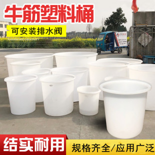 加厚牛筋圆桶储水桶 恒尊塑料桶大水桶 家用食品发酵腌菜酵素桶