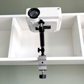 投影仪支架桌面水平固定架床头置物架夹式 投影机架子 投影机架吊装