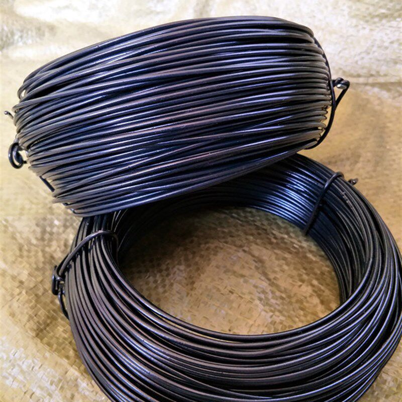 2.5黑色扎带 电线绑绳扎线铁芯捆带扎丝包塑铁丝包胶绑线 黑绑线