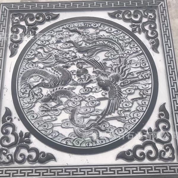 直批石雕窗花 建筑仿古石窗花窗 青石镂空透雕石窗 来图