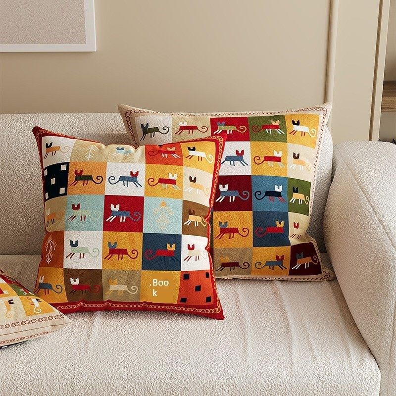 多巴胺高级沙发抱枕套客厅卧室床头靠垫靠背办公室腰靠腰枕可拆洗