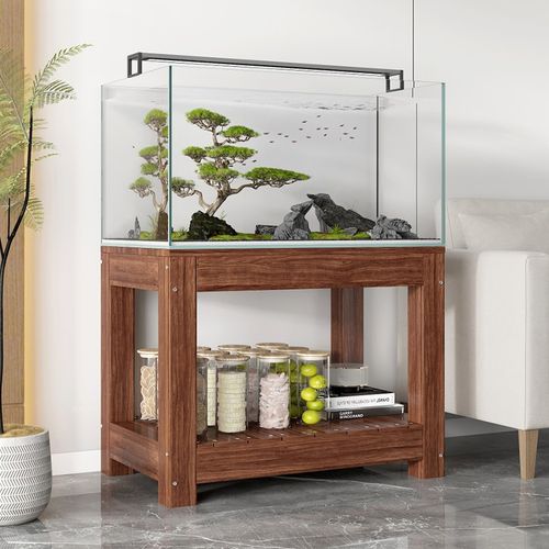 鱼缸架子实木鱼缸柜子底座松木草缸水族箱鱼缸底柜底架实木鱼缸架