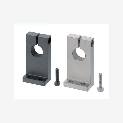 导向轴支座开口L型SHKSA铝合金钢管支座固定底座光轴固定座