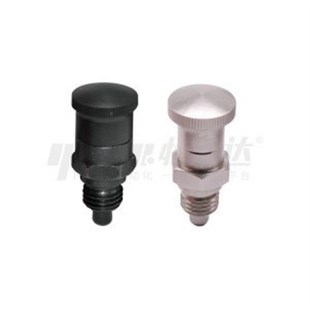 嵌入式精密型分度销旋钮柱塞粗牙ZAY01 02 11 12-M10-M12-M16-M20