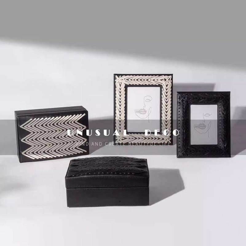 八度空间高档皮革首饰盒收纳盒6寸七寸相框书柜书架装饰品摆件,家居饰品,家饰软装搭配套装,淘宝优惠券,粉丝福利购,淘宝优惠卷