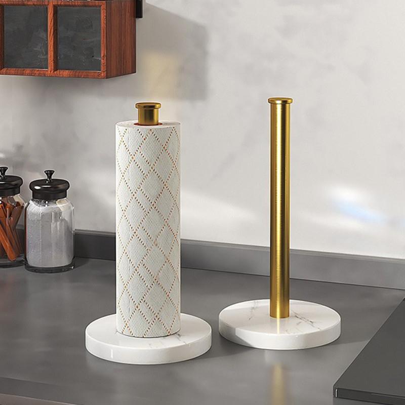 厨房纸巾架金属立式卷纸架简约多功能置物架家用台面保鲜膜收纳架