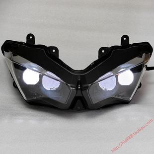 适用于川崎忍者400 NINJA400/650/ZX4R 大灯总成改装 LED双光透镜