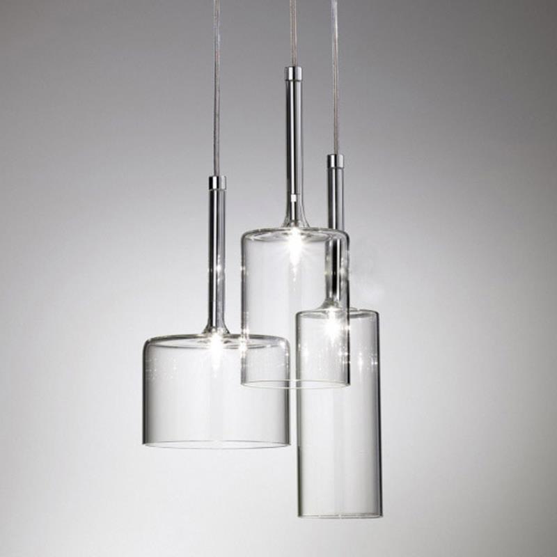 现代简约餐厅吧台吊灯北欧创意个性酒吧客厅卧室单头三头玻璃吊灯