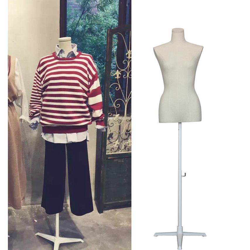 新款韩国模特道具女半身包布婚纱店展示模特架拍照橱窗流水假人台