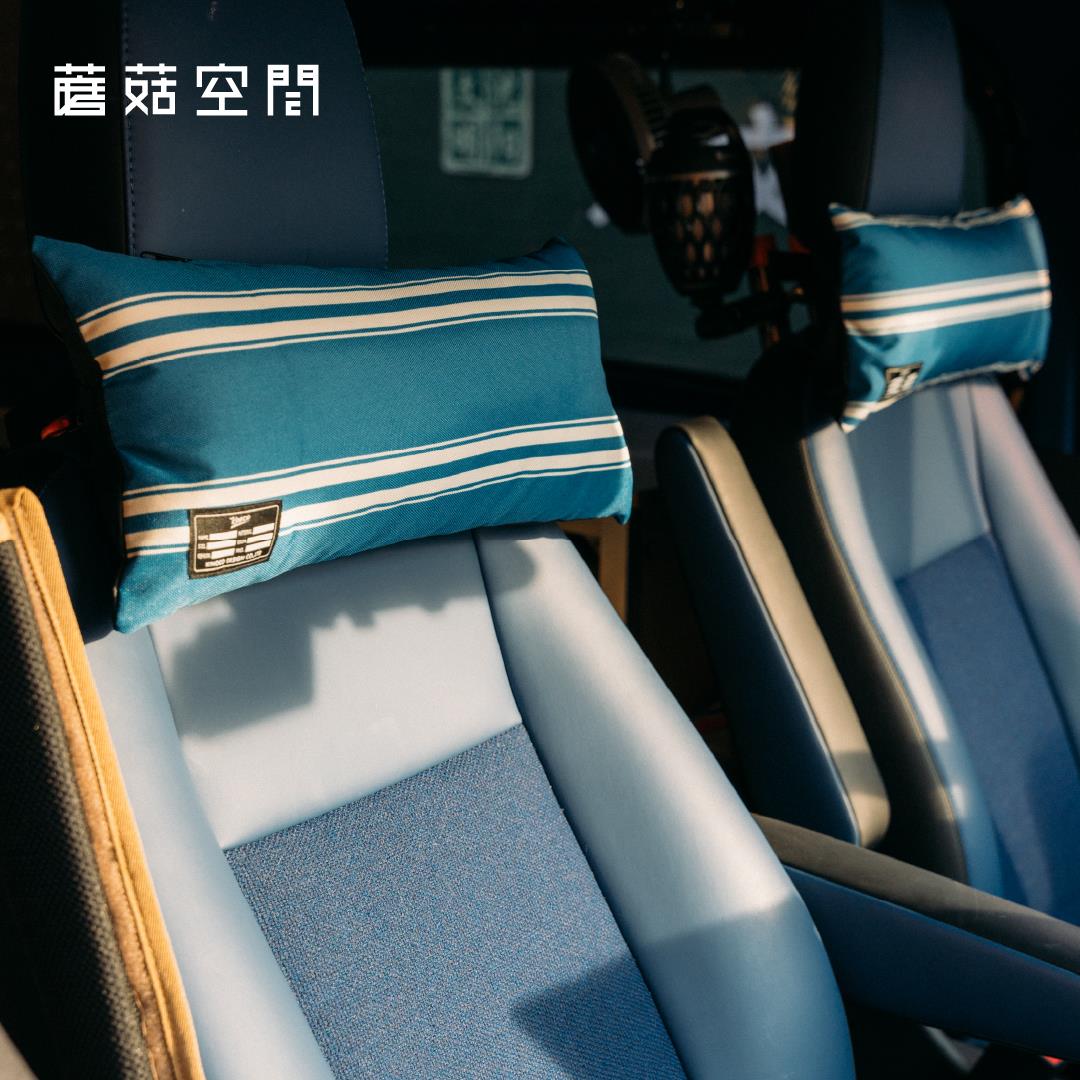 汽车枕头高级感腰靠户外露营防水耐脏高弹力靠枕护颈枕可拆卸含芯