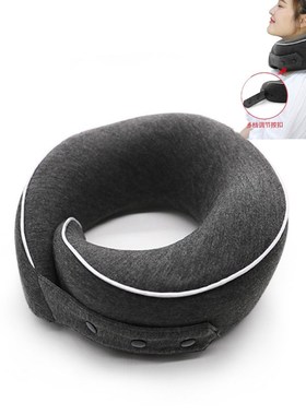 记忆棉U型枕慢回弹学生便捷全包蜗牛汽车护颈旅行办公趴睡午睡枕