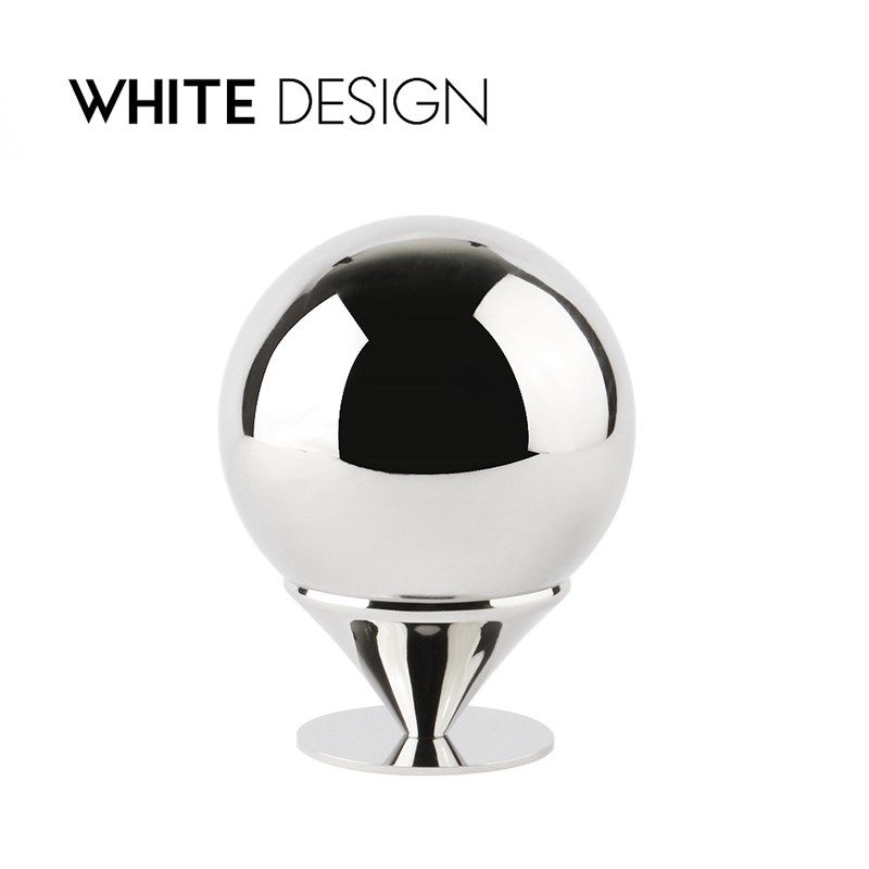 White Design 蛋筒不锈钢金属抛光牙签盒 棉签盒桌面收纳端摆件,收纳整理,牙签盒,淘宝优惠券,粉丝福利购,淘宝优惠卷