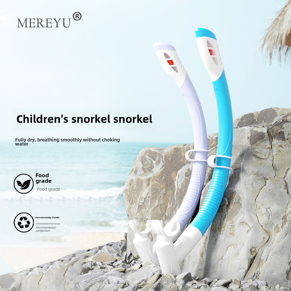 儿童潜水,游泳和浮潜全干式浮潜设备潜水水下前呼吸器自由式训练