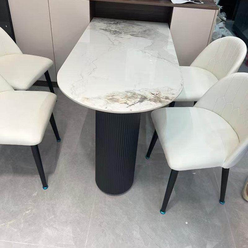 岩板半圆岛台餐桌一体家用小户型轻奢现代简约意式新款餐桌椅,住宅家具,岩板餐桌,淘宝优惠券,粉丝福利购,淘宝优惠卷