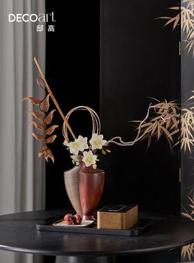 邸高家居家装设计师款宋代美学花瓶摆件茶室软装家具搭配造景布置