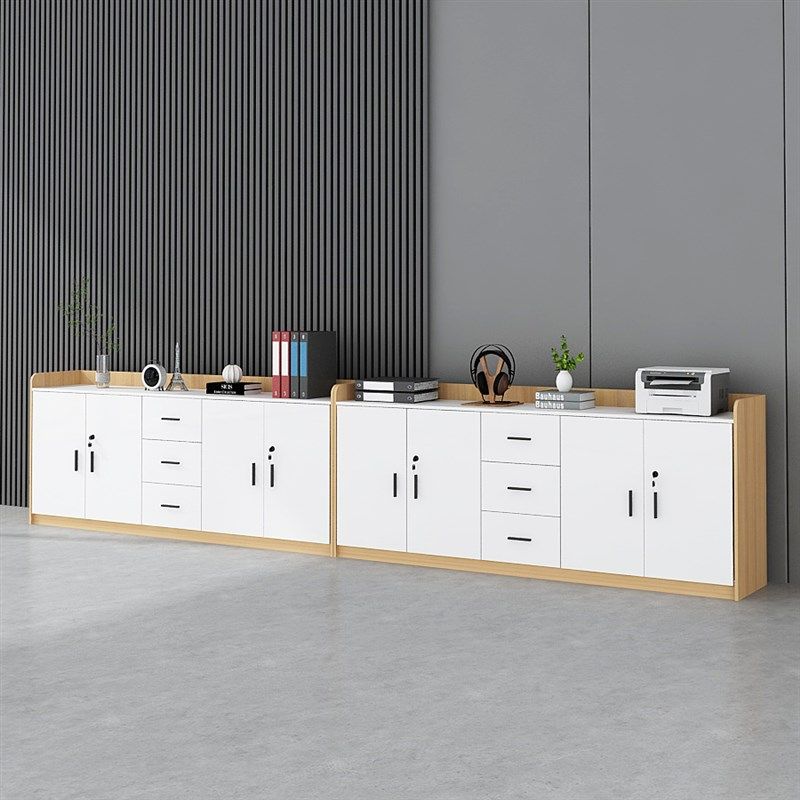 办公室矮柜会议室茶水柜办公柜隔断柜带锁储物柜资料柜收纳文件柜