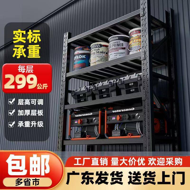 加厚仓储货架仓库多层快递超市家用地下室置物架重型展示货物铁架