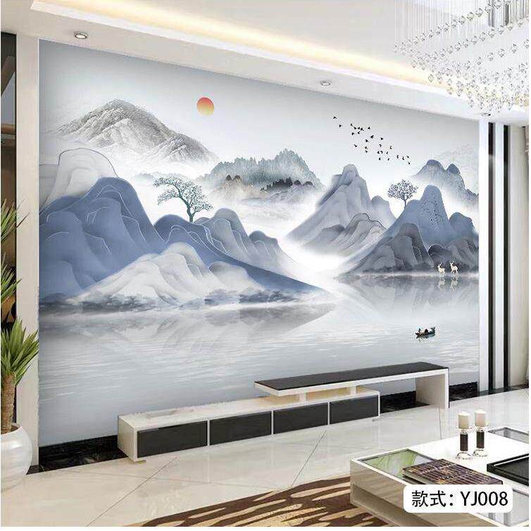 竹木纤维电视背景轻奢北欧现代简约仿大理石墙护墙板碳晶板集成