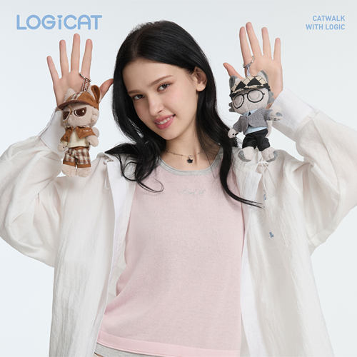 LOGICAT毛绒挂件猫咪玩偶公仔包包潮玩礼物作家猫侦探猫卡通包挂