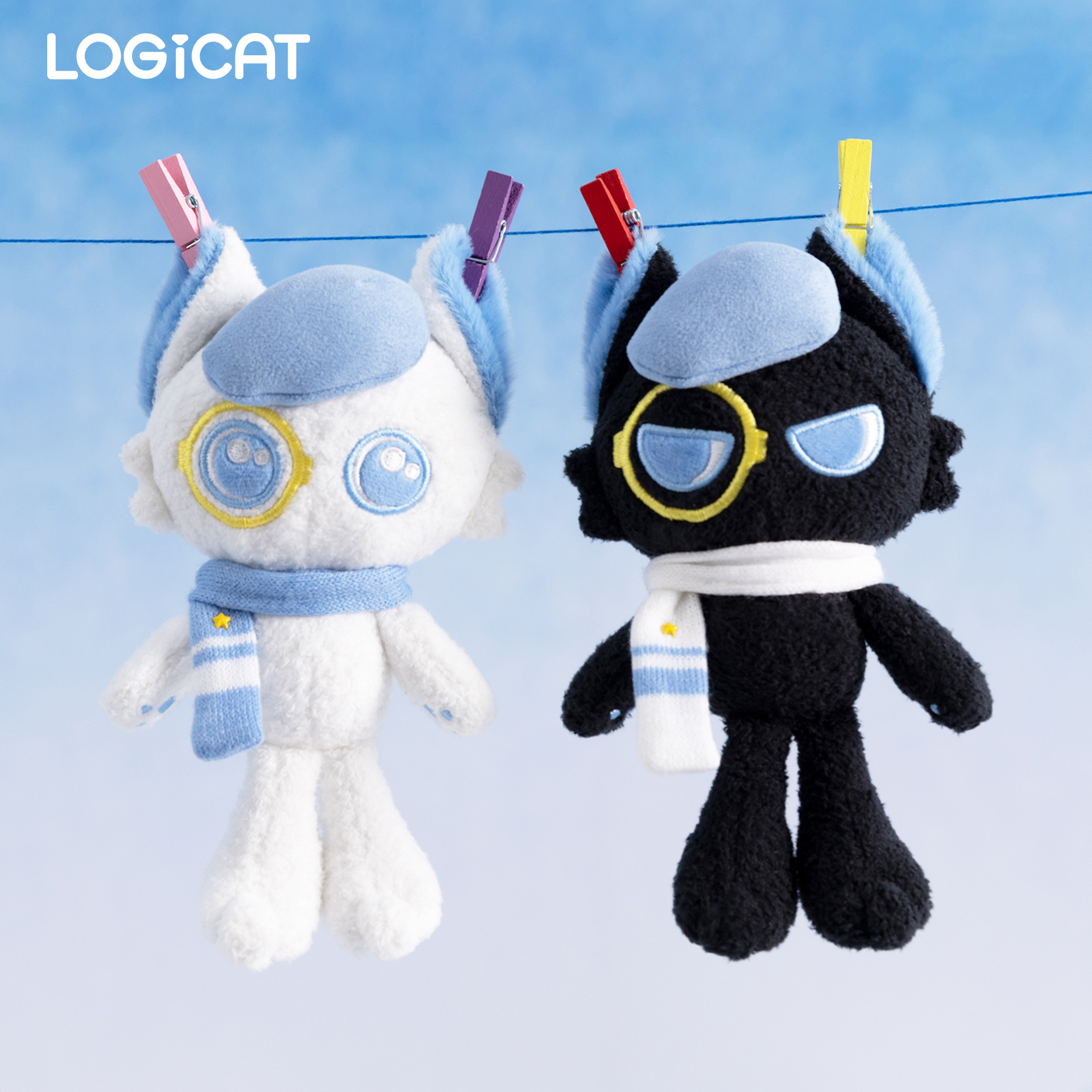 蒲熠星明星同款LOGICAT猫咪挂件毛绒玩偶公仔潮玩挂饰礼物配饰
