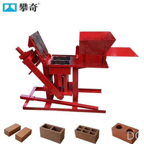小型粘土制砖机手动制砖机免烧空心水泥砌块机clayblockmachine