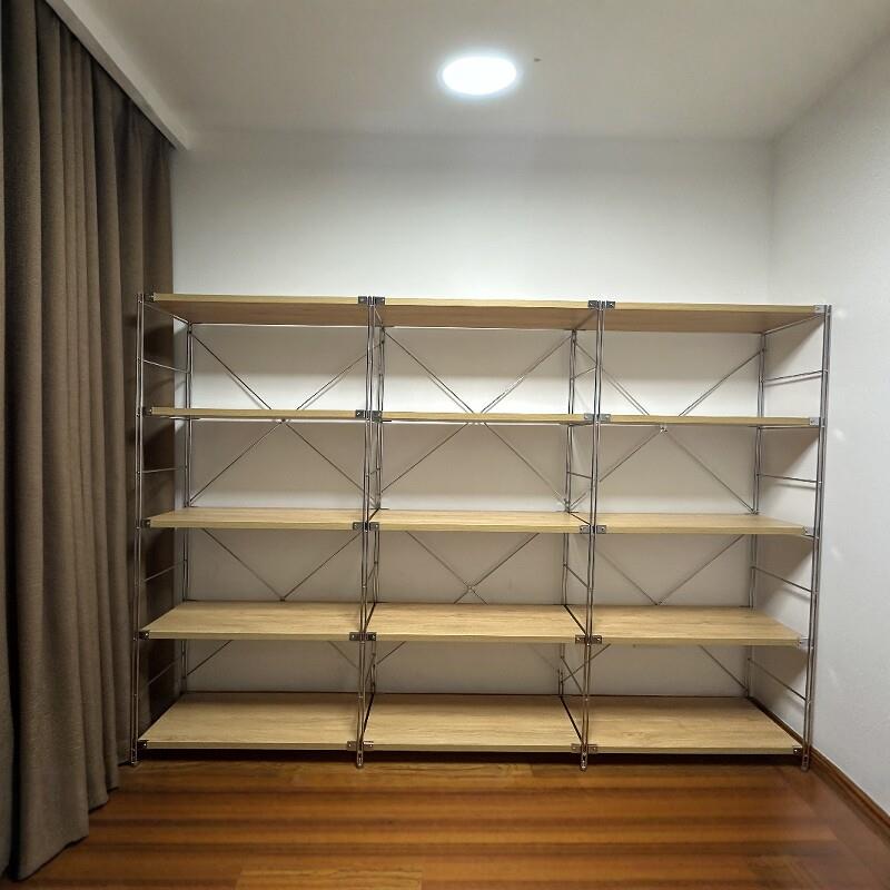 置物架样品展示架客厅储物货架办公室陈列架简易书架铁艺落地多层