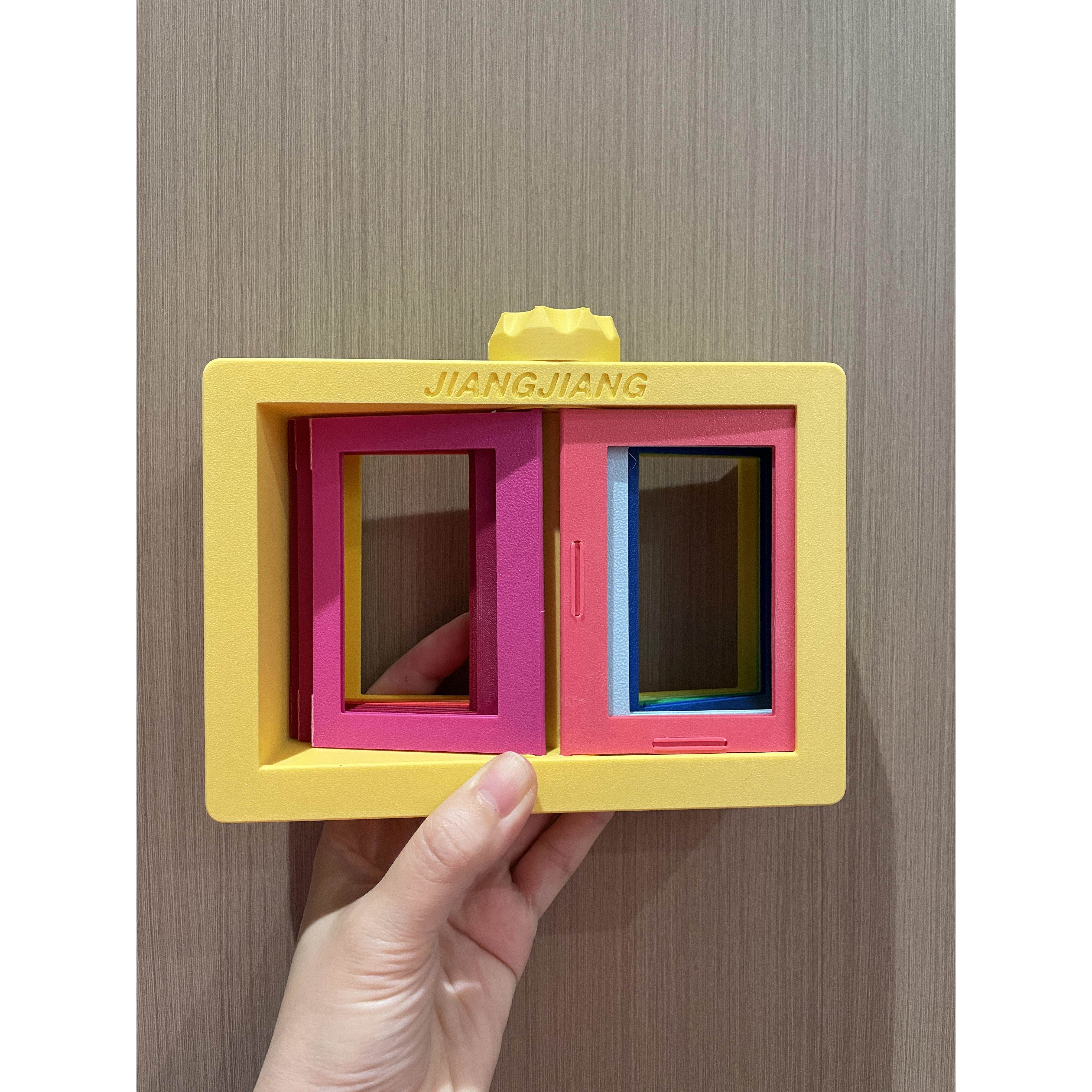 3D打印拍立得旋转相簿摆台照片收纳相框桌面摆件毕业季生日礼物