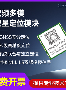 双频多模卫星定位模块国产HD8040D方案BDS/QZSS/GPS定位GNSS模组