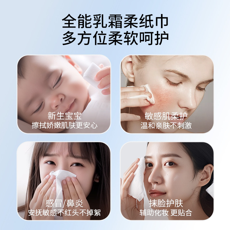 Moisturizing Soft Tissues with Compressed Cream Paper - Taobao product photo 5