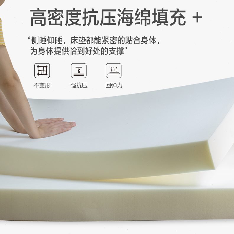 高密度海绵床垫定制单人双人加硬家用榻榻米垫子加厚租房学生宿舍