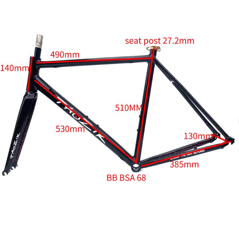 TAOZIK铝合金公路车架内走线骑行平把旅行休闲变速超轻52/54/56cm