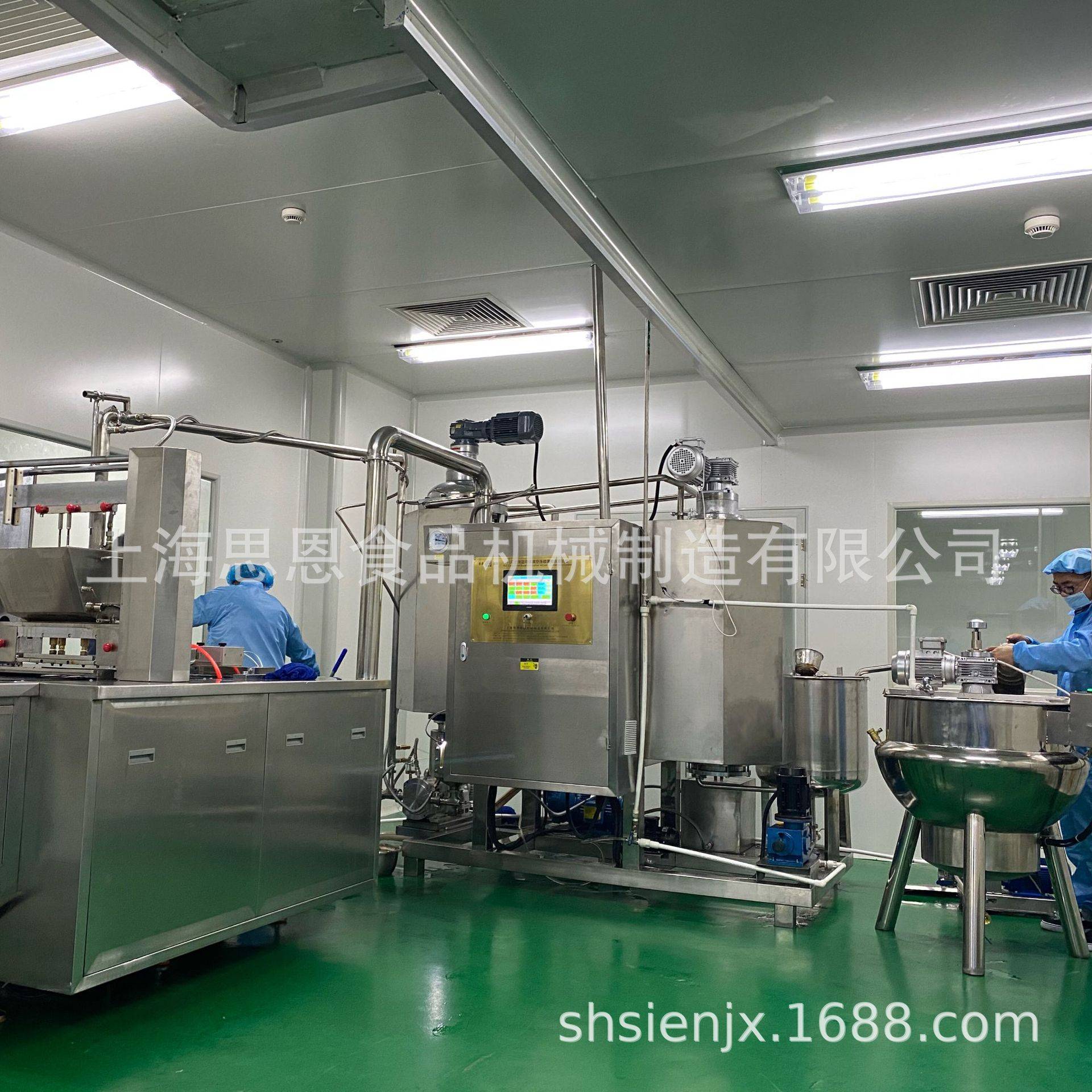 SE-0908E-350梨膏棒糖全自动浇注生产线 思恩糖果成型机
