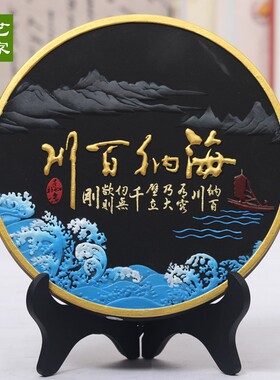家居装饰品炭雕工艺品酒柜摆设书房书架书柜台办公室书桌面摆件小