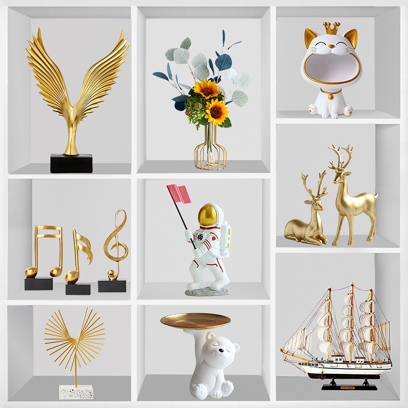 现代轻奢家居酒柜高档客厅家装玄关办公室桌面装饰品电视柜小摆件