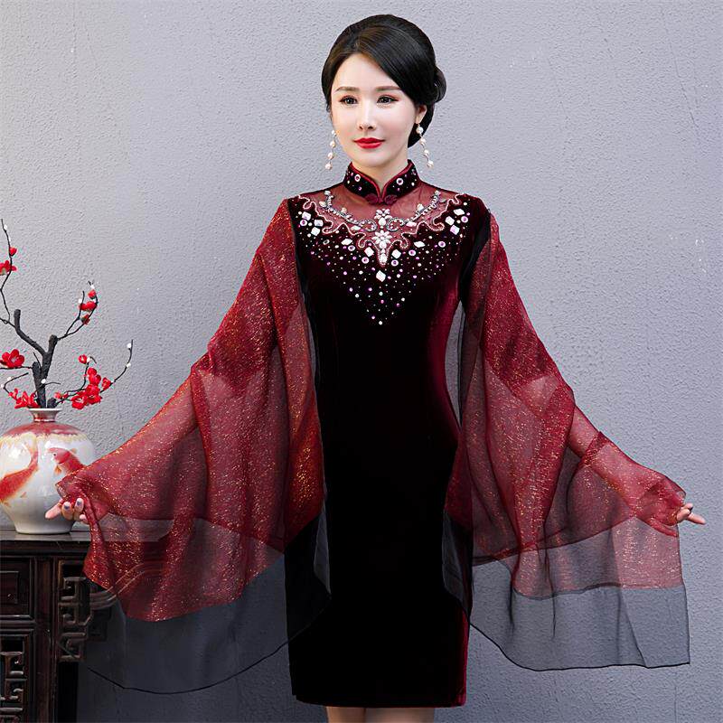 春夏桑蚕丝妈妈婚礼婚宴礼服旗袍披肩外披薄款真丝披肩长巾围巾