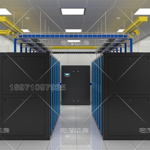 监控室指挥中心会议室教室多媒体调度中心操作台机房效果图制作