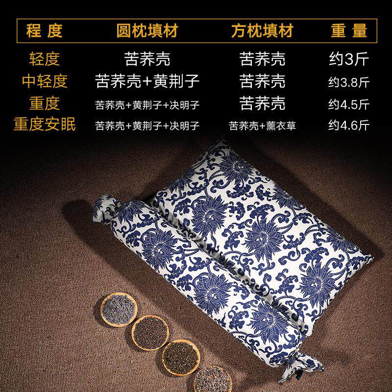 护颈椎枕头颈椎专用护颈枕圆柱睡觉枕荞麦枕头圆形