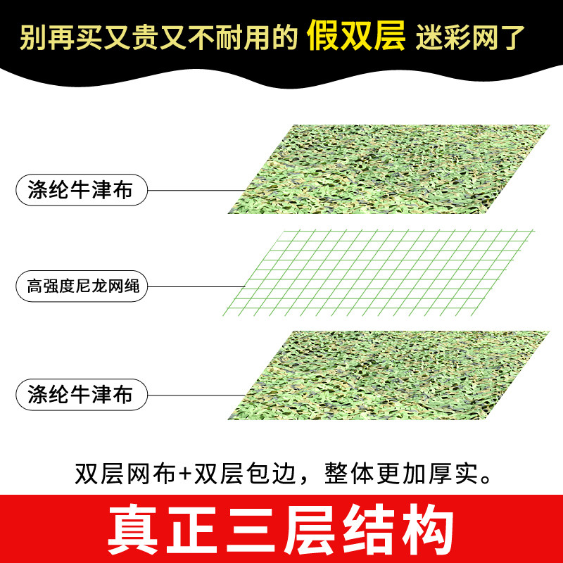 防卫星航拍迷彩网伪装网山体绿化网户外遮阳防晒隔热遮光遮阴网布